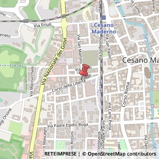 Mappa Corso della Libertà, 68/A, 20811 Cesano Maderno, Monza e Brianza (Lombardia)