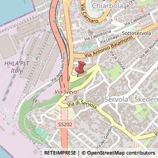 Mappa Salita de marchi ezio 8, 34146 Trieste, Trieste (Friuli-Venezia Giulia)