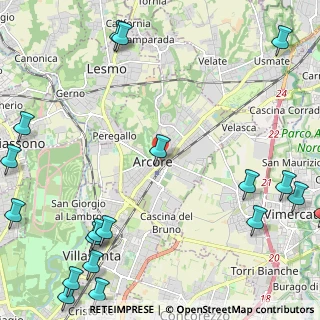 Mappa Via 4 Novembre, 20862 Arcore MB, Italia (3.51684)