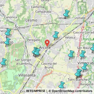 Mappa Via 4 Novembre, 20862 Arcore MB, Italia (3.074)
