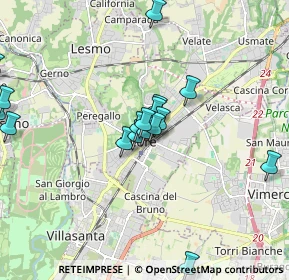 Mappa Via Isonzo, 20862 Arcore MB, Italia (1.82235)