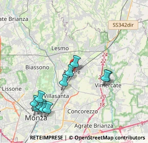 Mappa Via Isonzo, 20862 Arcore MB, Italia (4.15455)