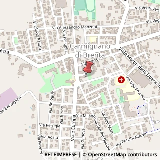 Mappa Via del Popolo, 43, 35010 Carmignano di Brenta, Padova (Veneto)