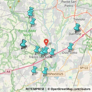 Mappa SP 155, 24042 Capriate San Gervasio BG (4.50933)