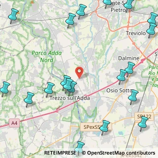 Mappa SP 155, 24042 Capriate San Gervasio BG (6.541)