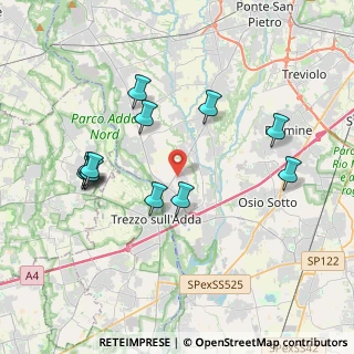 Mappa SP 155, 24042 Capriate San Gervasio BG (3.84833)