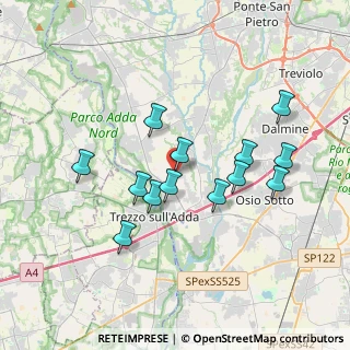 Mappa SP 155, 24042 Capriate San Gervasio BG (3.27385)