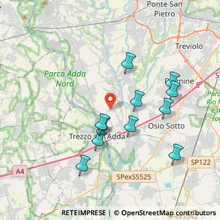 Mappa SP 155, 24042 Capriate San Gervasio BG (3.73455)
