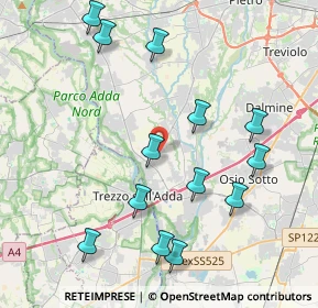 Mappa SP 155, 24042 Capriate San Gervasio BG (4.42)