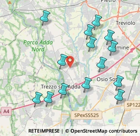 Mappa SP 155, 24042 Capriate San Gervasio BG (4.31357)