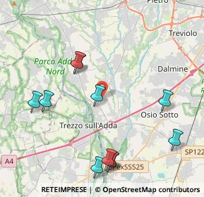 Mappa SP 155, 24042 Capriate San Gervasio BG (4.62091)