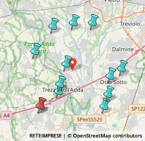 Mappa SP 155, 24042 Capriate San Gervasio BG (4.32154)
