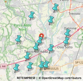 Mappa SP 155, 24042 Capriate San Gervasio BG (4.50429)