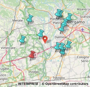 Mappa SP 155, 24042 Capriate San Gervasio BG (7.40615)