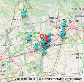 Mappa SP 155, 24042 Capriate San Gervasio BG (4.93077)