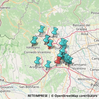 Mappa Via A. Moro, 36033 Isola Vicentina VI, Italia (10.801)