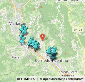 Mappa Via Mezzi, 36073 Cornedo Vicentino VI, Italia (1.6395)