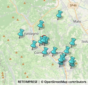 Mappa Via Mezzi, 36073 Cornedo Vicentino VI, Italia (3.63375)