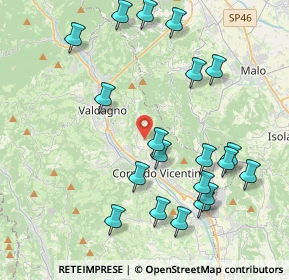 Mappa Via Mezzi, 36073 Cornedo Vicentino VI, Italia (4.4655)