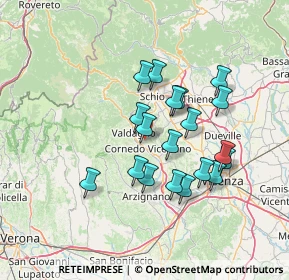 Mappa Via Mezzi, 36073 Cornedo Vicentino VI, Italia (11.98)