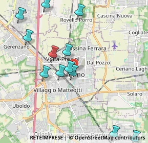 Mappa Via Nicolò Tommaseo, 21047 Saronno VA, Italia (2.31167)