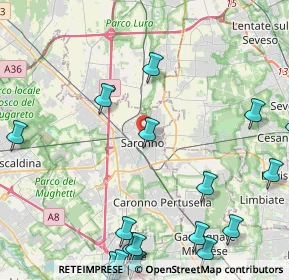 Mappa Via Nicolò Tommaseo, 21047 Saronno VA, Italia (6.346)
