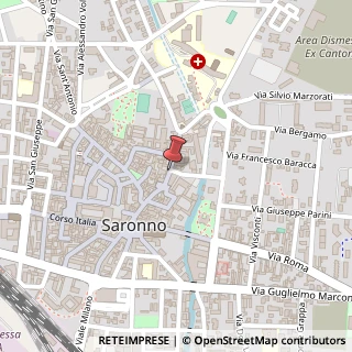 Mappa Via monti l. padre 4, 21047 Saronno, Varese (Lombardia)