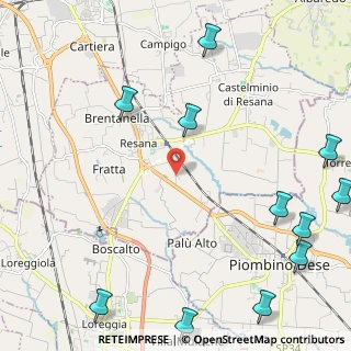 Mappa Via Coriolo, 31023 Resana TV, Italia (3.24273)