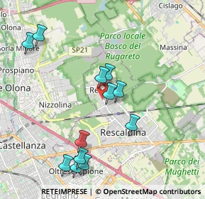Mappa Viale Lombardia, 20027 Rescaldina MI, Italia (2.03417)