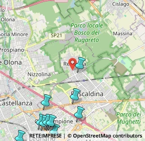 Mappa Viale Lombardia, 20027 Rescaldina MI, Italia (3.09364)