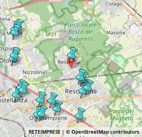 Mappa Via Prealpi, 20027 Rescaldina MI, Italia (2.66632)