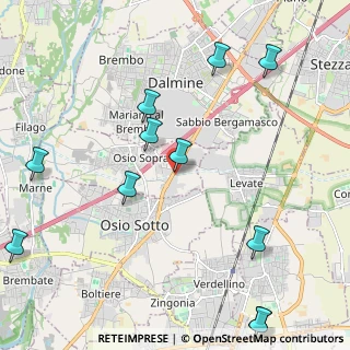 Mappa SP 525, 24044 Osio Sopra BG, Italia (2.68818)