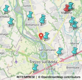 Mappa Via Achille Grandi, 24042 Capriate San Gervasio BG, Italia (2.85733)