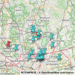 Mappa Via G. B. Vico, 20851 Lissone MB, Italia (8.553)