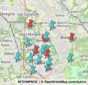 Mappa Via G. B. Vico, 20851 Lissone MB, Italia (1.88944)