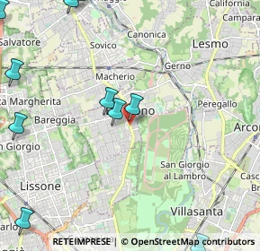 Mappa Via Cesana e Villa, 20853 Biassono MB, Italia (3.17818)