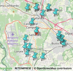 Mappa Via Solferino, 21017 Samarate VA, Italia (4.541)