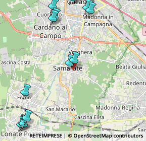 Mappa Via Solferino, 21017 Samarate VA, Italia (3.01667)