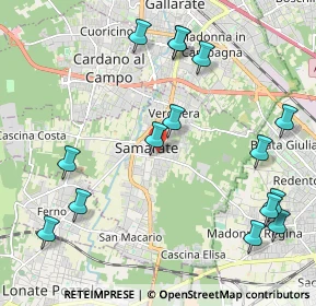Mappa Via Solferino, 21017 Samarate VA, Italia (2.488)