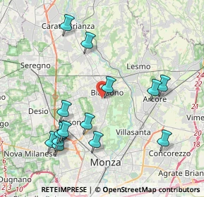 Mappa Via Achille Grandi, 20853 Biassono MB, Italia (4.33714)