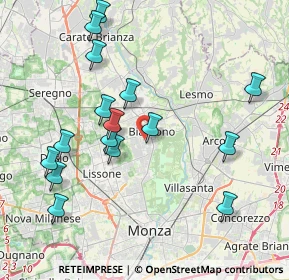 Mappa Via Achille Grandi, 20853 Biassono MB, Italia (4.21438)