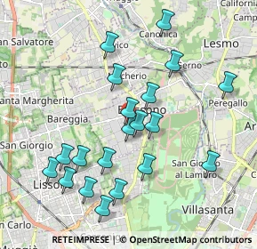 Mappa Via Achille Grandi, 20853 Biassono MB, Italia (1.9285)