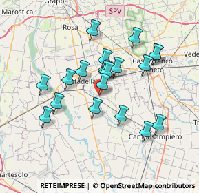 Mappa SP22, 35019 Tombolo PD, Italia (6.2255)