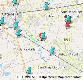 Mappa SP22, 35019 Tombolo PD, Italia (2.65)