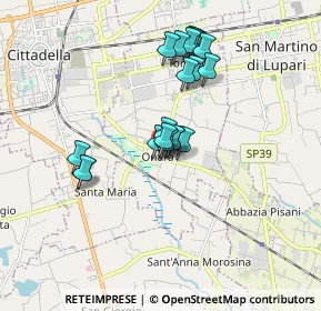 Mappa SP22, 35019 Tombolo PD, Italia (1.4365)