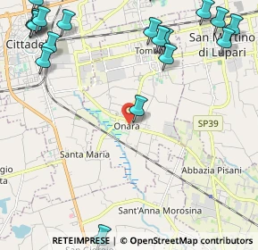 Mappa SP22, 35019 Tombolo PD, Italia (3.20684)