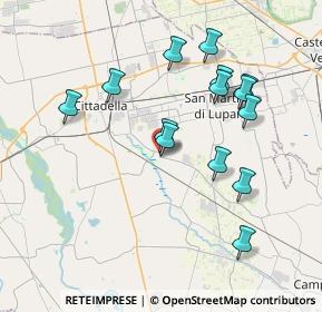 Mappa SP22, 35019 Tombolo PD, Italia (3.64357)