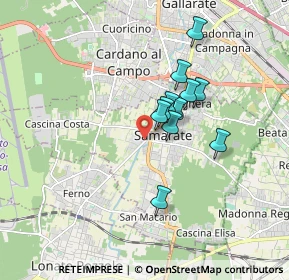 Mappa Via Giuseppe Verdi, 21017 Samarate VA, Italia (1.28091)