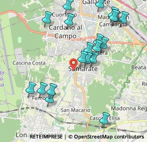 Mappa Via Giuseppe Verdi, 21017 Samarate VA, Italia (2.2225)