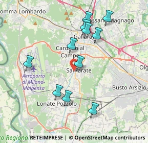 Mappa Via Giuseppe Verdi, 21017 Samarate VA, Italia (3.76182)